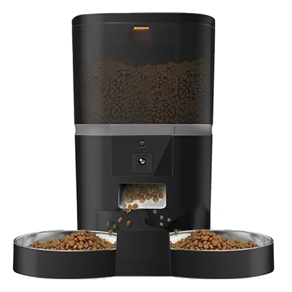 Automatic Cat Feeder Food Dispenser With Camera Recorder