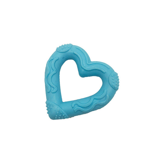 Eco-friendly Heart Shaped Organic Strong Soft Durable Rubber Chew Tpr Pet Dog Toy